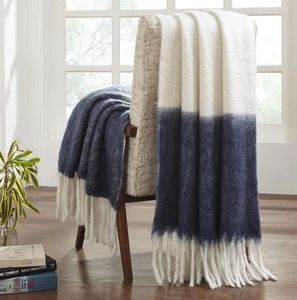 Factory Wholesale Mohair Knitted <b>Throw</b> Cozy Blanket Home Sofa Living Room Sleeping Blankets - Product Image 4
