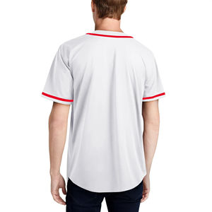 Maillot de baseball personnalisé vierge uni en gros pour broderie, maillots de softball pour hommes, maillot de baseball - Product Image 2