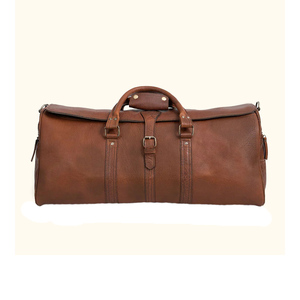 Sac de voyage en cuir véritable Weekender 20-36L, imperméable, multifonctionnel, unisexe, pour activités de plein air - Product Image 5