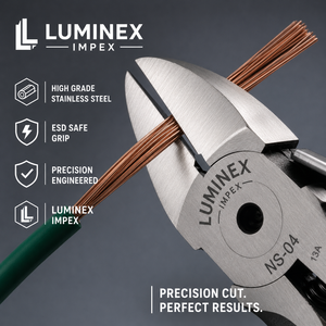 LUMINEX IMPEX <b>Long</b> <b>Nose</b> Stainless Steel Lightweight Jewelry Making Pliers for Bracelet Making & DIY for Jewelry Polishing - Product Image 6