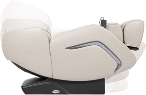 Fauteuil de massage Shiatsu moderne pliable à gravité zéro avec double rail, chauffage du dos et des mollets, support de téléphone et fonction bascule - Product Image 3