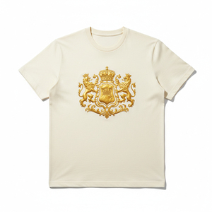เสื้อยืดสตรีทแวร์วินเทจลายพิมพ์พัฟฟ์ทรงหลวมสำหรับผู้ชาย เสื้อยืดเนื้อหนา ไหล่ตก พิมพ์ลายกราฟิกตามสั่ง ผู้ผลิตเสื้อยืดผู้ชาย - Product Image 1