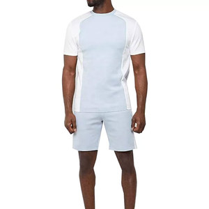 <b>Men's</b> Summer Outfit 2-Piece <b>Set</b> Sweatsuit <b>Short</b> Sleeve <b>T</b> <b>Shirts</b> <b>and</b> <b>Shorts</b> Unique <b>Design</b> Customized Logo <b>Design</b> Premium Quality - Product Image 1