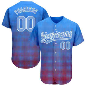Camiseta de Béisbol Unisex Personalizada, Manga Corta, Cierre de Botones, Impresión Sublimada, Nombre del Equipo, Número, Ajuste para Adultos, Poliéster Transpirable - Product Image 6