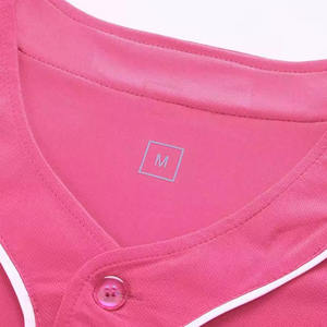 Uniforme de Béisbol Personalizado de Manga Corta con Cuello en V, Transpirable y de Secado Rápido, Bordado de Alta Calidad, 100% Poliéster - Product Image 2