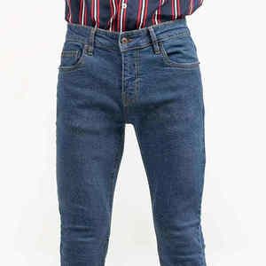 Jeans de Mezclilla para Hombre, Corte Recto, Lavado Sólido, Ajuste Regular, 100% Algodón, Secado Rápido y Transpirables, Más Vendidos - Product Image 3