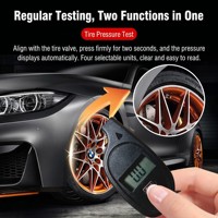 Manomètre de pression des pneus numérique avec écran LCD rétroéclairé, 150 PSI, 4 unités, haute précision pour voiture, moto, vélo