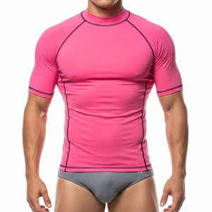 High Quality Men's Rash Guard High Quality Fabric Comfortable Fit Quick Dry Breathable Ideal For <b>Surfing</b> Men Rash Guard - Product Image 5