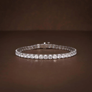 Pulsera de tenis de lujo con 25 diamantes cultivados en laboratorio para mujer, certificada por IGI, oro de 14K, elegante regalo de joyería para bodas y fiestas - Product Image 1