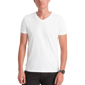 Camiseta de la mejor calidad para hombre, ropa para hombre a precios de mayorista, 100% algodón, negra, lisa, sólida, sin estampado. - Product Image 5