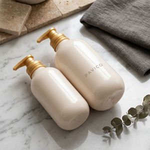 Botella Redonda de Plástico PET de 500ml y 800ml con Bomba para Champú, Color Blanco, para Envasado de Productos para el Cuidado del Cabello, Fabricante de Vietnam, Venta al Por Mayor - Product Image 5