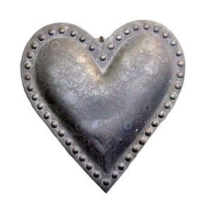 Embossed Metal <b>Black</b> <b>Heart</b> Hanging Decoration Christmas Decoration Festive and Party Supplies Home Decor Wholesale Best Price - Product Image 1