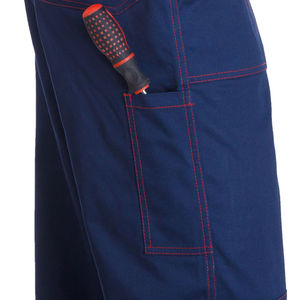 Blue <b>Work</b> <b>Overalls</b> with Red Straps and Pockets <b>for</b> <b>Men</b> - Product Image 5
