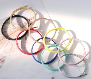 SNH AB 37 Pulsera de Cuerda Trenzada Ajustable Hecha a Mano para Niños, Estilo Lindo, Material de Cuero y Algodón - Product Image 1