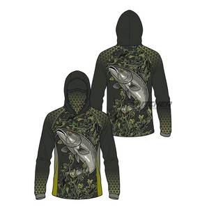 Camisetas de Pesca con Capucha, Producción en Masa, Transpirables, Impermeables, Protección UV, Secado Rápido, UPF 50+, Pesca Deportiva - Product Image 5