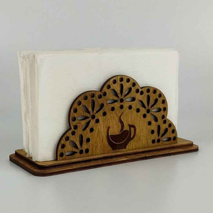 Porta Servilletas de Madera para Mesa, Dispensador de Servilletas Rústico Estilo Granja para Restaurante, Caja de Pañuelos de Madera - Product Image 4