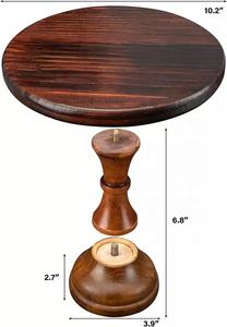 Soporte de tarta de pedestal de madera duradero diseñado a mano, atractivo soporte estructurado para cupcakes para cumpleaños y fiestas - Product Image 4