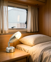 Lampe de lecture murale intérieure LED 12V réglable NRY avec port USB-C, garantie 3 ans pour camping-car, caravane, fourgon aménagé, bateau
