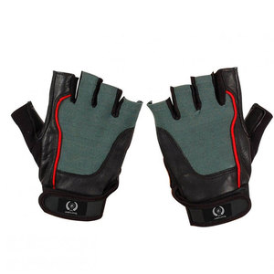 Gants de musculation en cuir frais pour l'entraînement en salle, avec grip durable, paume rembourrée, sangle de poignet réglable, unisexe pour la force - Product Image 1