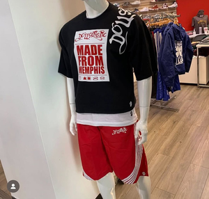 Conjunto de Ropa de Verano para Hombre, Camiseta y Pantalones Cortos Estampados, Ligeros, de Poliéster/Algodón, Holgados, Transpirables, de Secado Rápido - Product Image 2