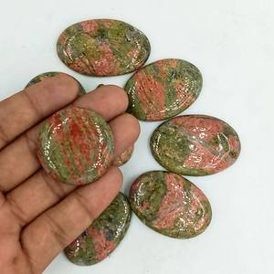 Cabujones de Unakita Natural, Mezcla de Formas, Piedras Sueltas Pulidas Hechas a Mano para Joyería, Venta al por Mayor, Suministro a Granel - Product Image 5