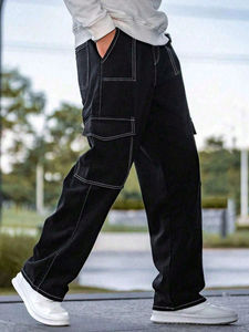 Men's Summer <b>Work</b> wear Trousers Cotton Polyester <b>Cargo</b> Pants Comfortable Wholesale Casual Premium Fit - Product Image 3
