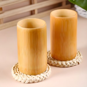 แก้วไม้ไผ่พร้อมโลโก้แบรนด์ ราคาขายส่ง แก้วน้ำธรรมชาติที่ยั่งยืน - Product Image 5