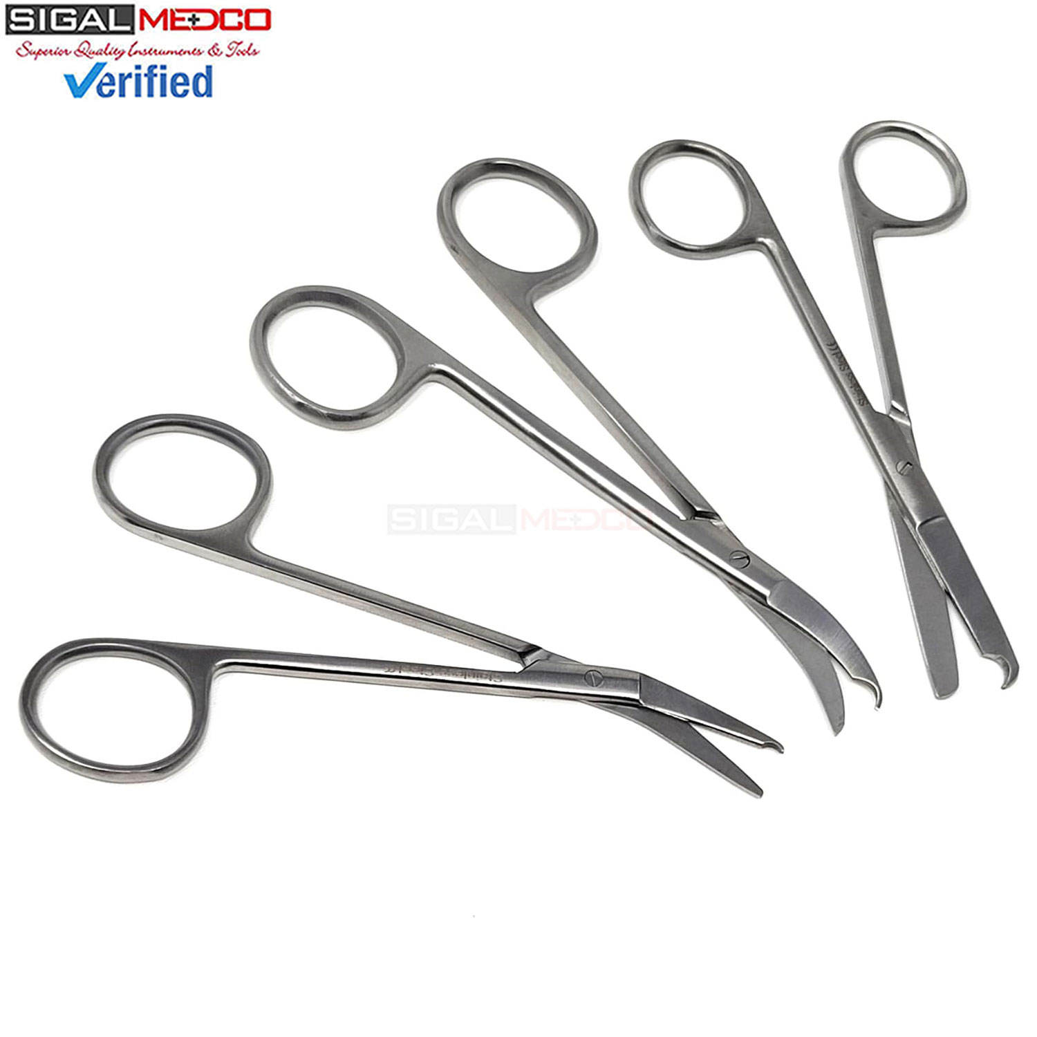 Juego de 3 Tijeras para Sutura