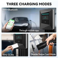 Station de recharge pour véhicules électriques murale 32A 22kW IP65 Type 2 avec boîtier mural de 5 m pour la recharge de voitures électriques à domicile, certifiée CE CB UKCA