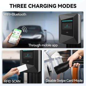 32A 22kW Wall-mounted EV Charger Station IP65 Type 2 Home Electric Car Charger Station 5M Wallbox EV Charging Station Factory - Product Image 4