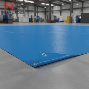 Feuille de PVC multicouche ignifuge Go Paulin pour la construction industrielle, usage extérieur, robuste, imperméable, 200 g/m², certifiée CE, Inde - Product Image 3