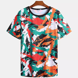 T-shirts de sublimation pour hommes, impression couleur intégrale, tissu doux et respirant, vêtements décontractés, t-shirts de sublimation, mode simple, tenue quotidienne - Product Image 3