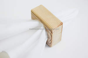 Servilleteros de bambú ecológicos para cenas temáticas naturales, mesas de boda y uso diario de arreglos de mesa - Product Image 2