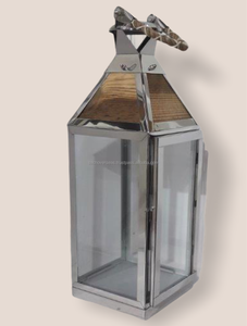 Farol clásico de madera y vidrio pintado, vela de diseño único para el hogar, Hotel, complejo turístico y uso de la Iglesia, hecho en la India - Product Image 6