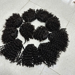 VietNamese 100% Human Hair Raw Hair Loose Deep Wave Extensions Cuticle Aligned Flat Tip No Tangles Wholesale Price <b>Tape</b> Ins - Product Image 3