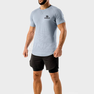 Camiseta Deportiva Ligera 100% Algodón Elástico de Secado Rápido y Transpirable con Corte Ajustado para Entrenamiento, Running y Actividades Deportivas para Hombre - Product Image 3