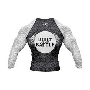 Men Compression Shirt 100% Cotton Lightweight Stretch Breathable Eco-friendly Quick Dry <b>Long</b> <b>Sleeve</b> For Gym Exercise Running Men - Product Image 2