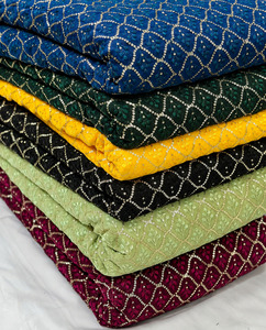 SQ <b>embroidery</b> <b>fabric</b> beaded <b>fabric</b> embroidered silk <b>fabric</b> chiffon <b>fabric</b> abaya <b>fabric</b> kaftan material wholesale export bulk usa - Product Image 6
