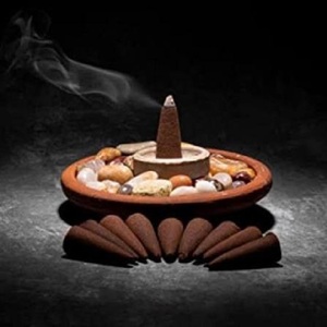 Luxury Indian <b>Sandalwood</b> Dhoop Cones Bambooless Eco Friendly Handmade Herbal <b>Incense</b> with Essential Oils for Puja Meditation - Product Image 5