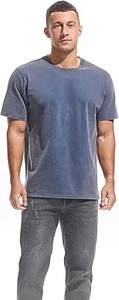T-shirt décontracté pour homme, col épais, 100% coton, surdimensionné, lourd, respirant - Product Image 5