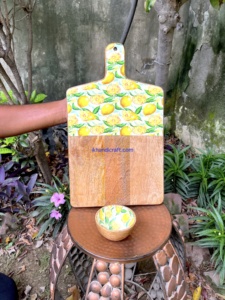 Tabla de Cortar de Madera con Diseño Amarillo Moderno y Atractivo, Accesorios de Cocina Ecológicos, Exportación Mundial, Precio al por Mayor - Product Image 5