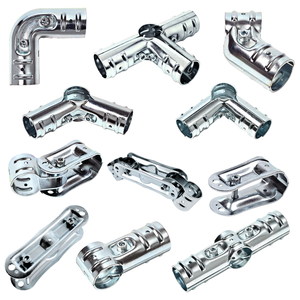 Raccord de tuyau métallique NTY Japon 48,6 cm, 1-1,5 pouces, pour échafaudage, connecteur plaqué zinc - Product Image 1