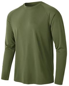 Camiseta Deportiva de Manga Larga para Hombre, de Secado Rápido, Transpirable y Ecológica, de Alta Elasticidad, Poliéster/Algodón, Color Personalizado - Product Image 4