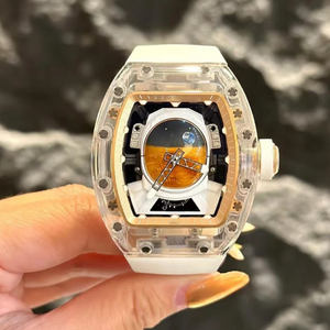 Montre mécanique squelette pour homme, automatique, de haute qualité, avec bracelet en caoutchouc, verre saphir 41 mm, style sport, fabriquée en usine - Product Image 4