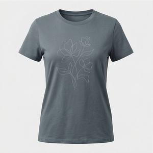 T-shirt pour femmes, matière légère et confortable, design polyvalent, facile à assortir avec des jeans, des jupes, vêtements décontractés pour femmes, tendance - Product Image 1