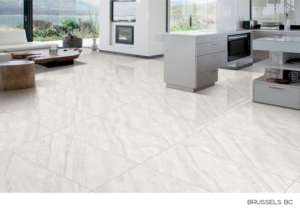 กระเบื้องพอร์ซเลนลายหินอ่อนขนาดใหญ่ ดีไซน์หรูหรา ผิวมันเงา ขนาด 600x1200 มม. สำหรับปูพื้นและผนังทั้งภายในและภายนอกอาคาร - Product Image 3