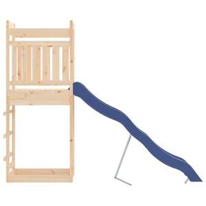 Grand ensemble de jeux d'extérieur durable avec toboggans en bois de pin massif - Product Image 5