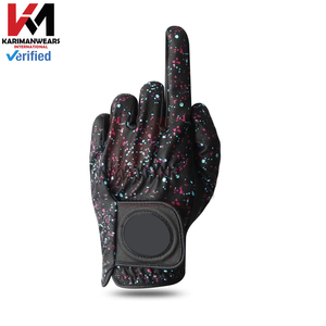 Breathable Golf <b>Gloves</b> Custom Logo OEM Professional Cabretta Leather Soft Feel High-Grip Golf Training Gear Wholesale Factory - Product Image 2