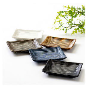 Reasonable Price Japanese Bulk Elegant Mini <b>Ceramic</b> Design Square <b>Plates</b> Custom Logo - Product Image 1