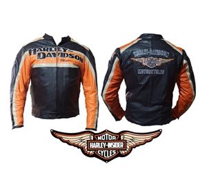 Chaqueta Clásica Cruiser de Cuero Vacuno Estampado de 1.1-1.3mm, Manga Larga, Cortavientos, con Bordado 3D, Estilo Casual para Motociclismo - Product Image 3